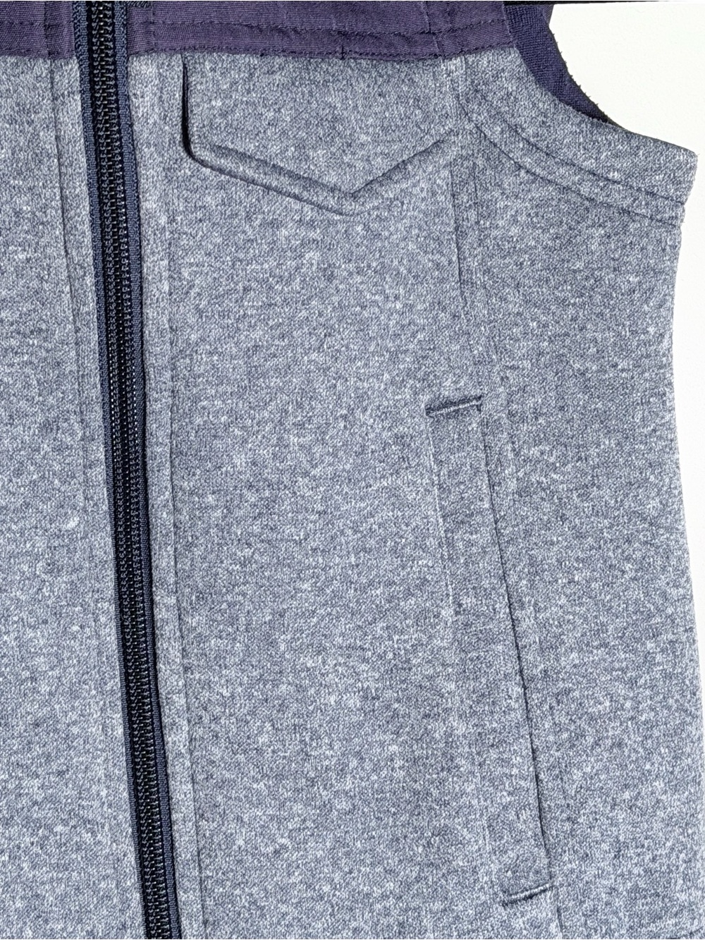 Burton Kids Hooded Sleeveless Zip Vest - Gray & Purple XS Ski Snowboard - Picture 2 of 11